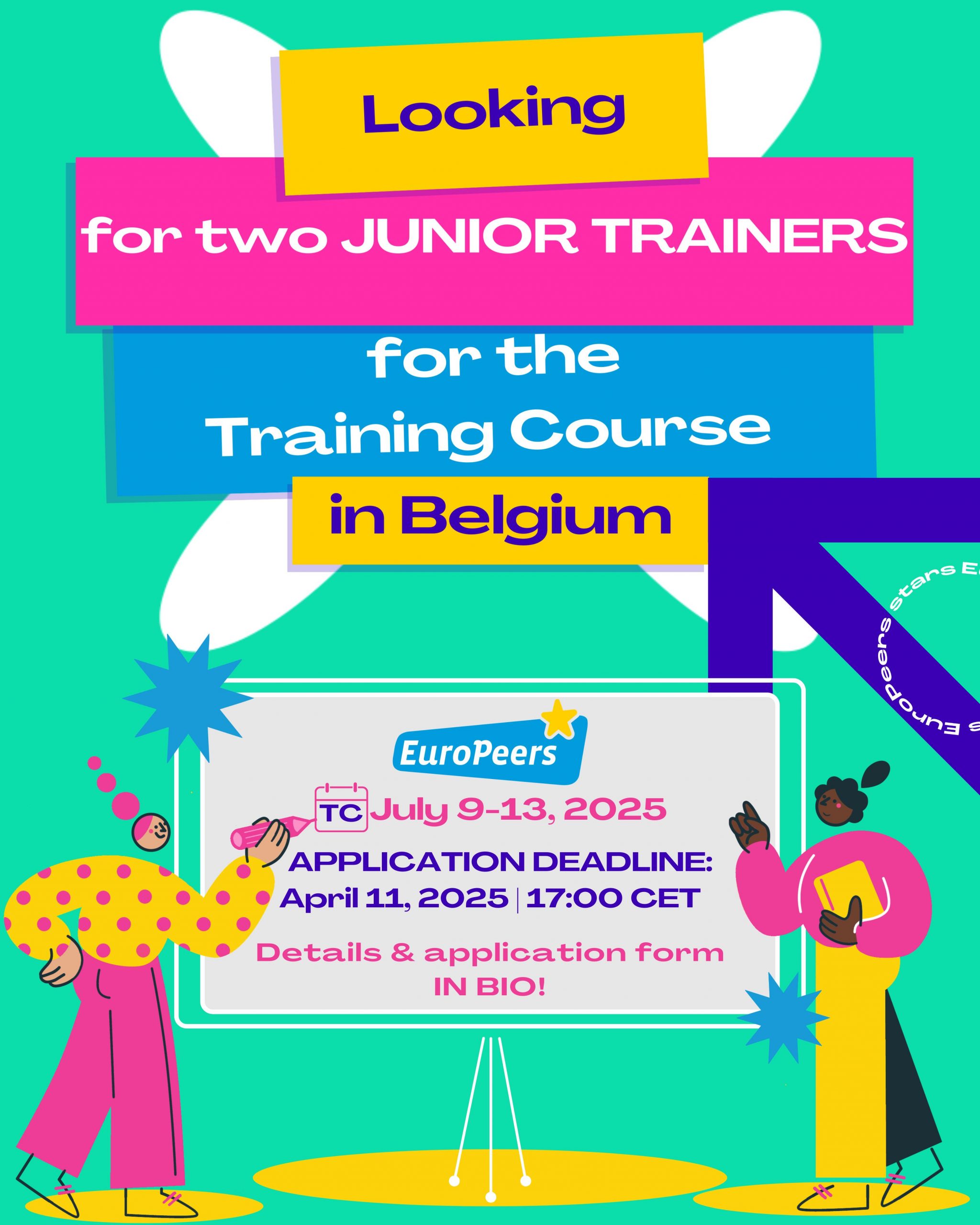 EuroPeers: junior trainer opportunity in Belgium